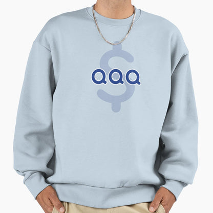Qqq Dollar Sign Sweatshirt - Casual Everyday Wear for Adults - T-Shirt, Sweatshirt, Hoodie