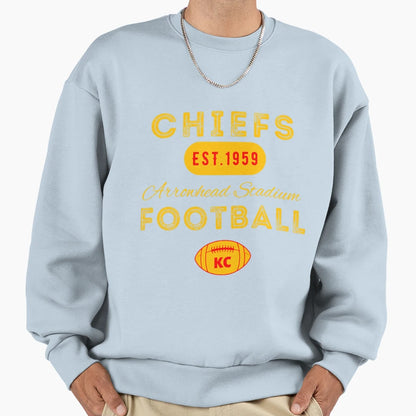 Art Kansas City Chiefs Sweatshirt - Casual Everyday Wear for Adults - T-Shirt, Sweatshirt, Hoodie