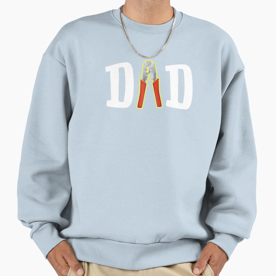 Elecrtician Dad Digger Mining Sweatshirt - Fun Novelty Design Unisex - T-Shirt, Sweatshirt, Hoodie