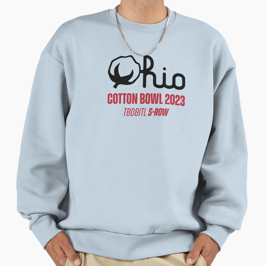 Cotton Script S Row Sweatshirt - Custom Art Print Unisex - T-Shirt, Sweatshirt, Hoodie
