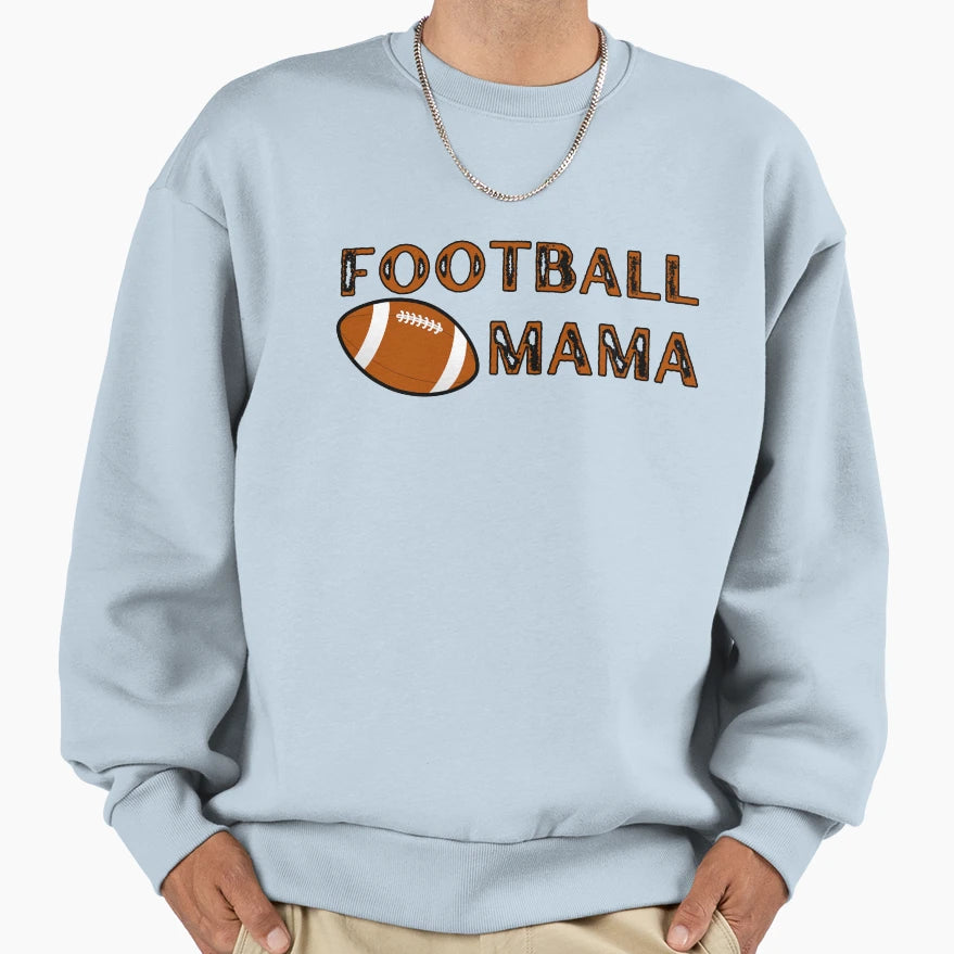 Football Mama Mom Foot Balls Sweatshirt - Fun Novelty Design for Adults - T-Shirt, Sweatshirt, Hoodie