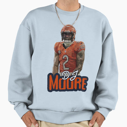 Dj Moore Sweatshirt - Minimalist Print for Adults - T-Shirt, Sweatshirt, Hoodie