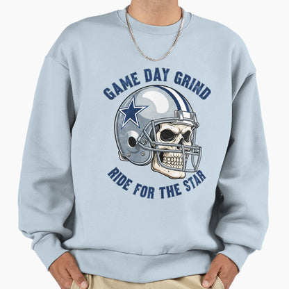 Dallas Cowboys Game Day Grind Sweatshirt - Aesthetic Graphic Men Women - T-Shirt, Sweatshirt, Hoodie