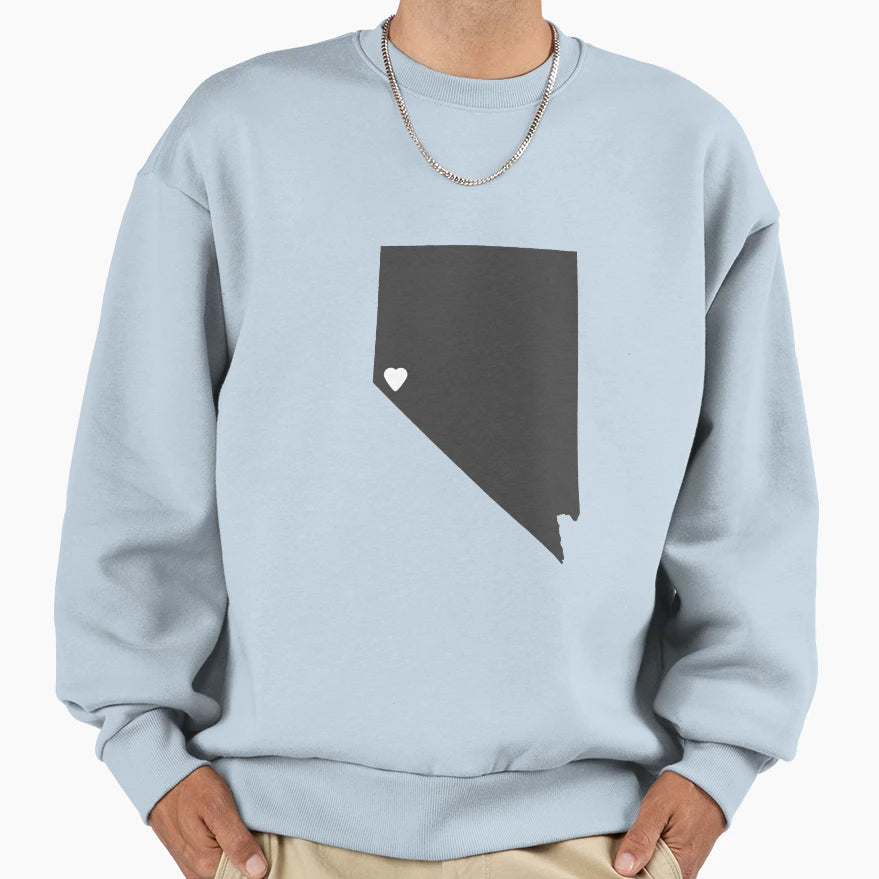 Nevada Charcoal Sweatshirt - Unique Graphic Men Women - T-Shirt, Sweatshirt, Hoodie
