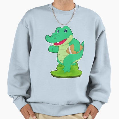 Crocodile American Football Sports Sweatshirt - Streetwear Style for Adults - T-Shirt, Sweatshirt, Hoodie