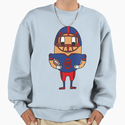 American Football Player Egg Sweatshirt - Aesthetic Graphic for Adults - T-Shirt, Sweatshirt, Hoodie