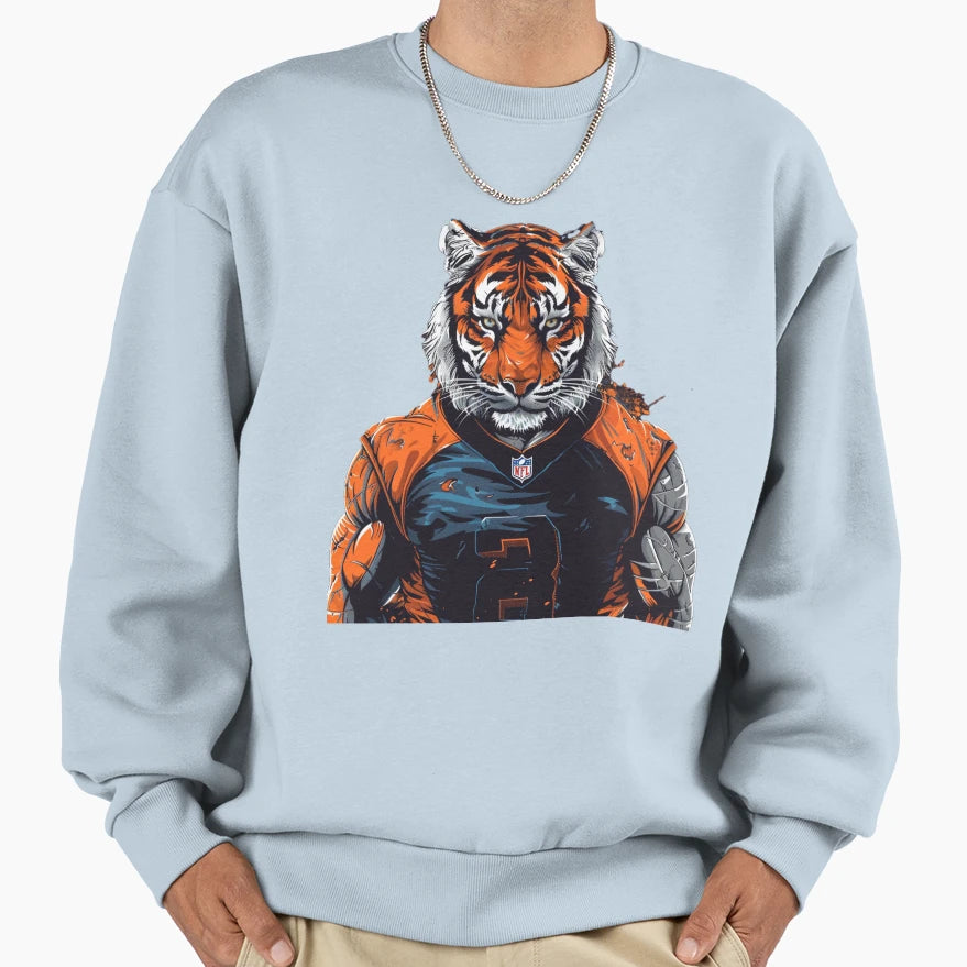 Bengal Tiger Cincinnati Sweatshirt - Casual Everyday Wear for Adults - T-Shirt, Sweatshirt, Hoodie