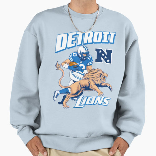 Football Detroit Lions Sweatshirt - Streetwear Style Men Women - T-Shirt, Sweatshirt, Hoodie