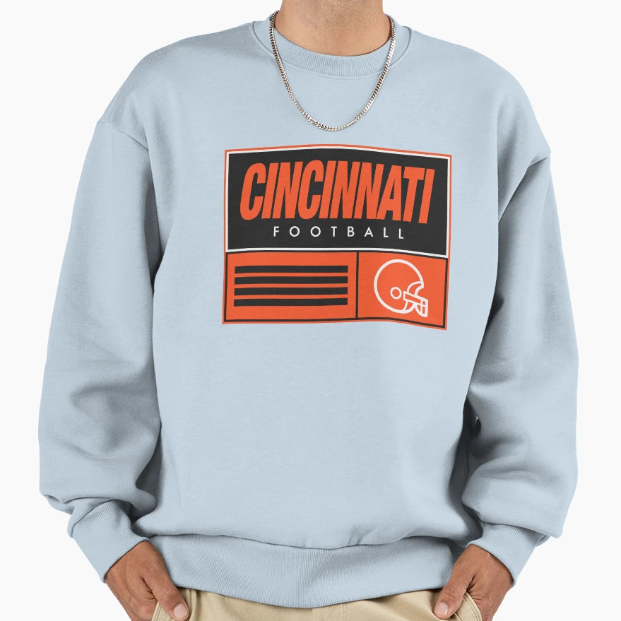 Cincinnati Football Sweatshirt - Aesthetic Graphic Unisex - T-Shirt, Sweatshirt, Hoodie
