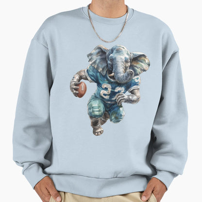 Elephant As American Football Player Sweatshirt - Custom Art Print Unisex - T-Shirt, Sweatshirt, Hoodie