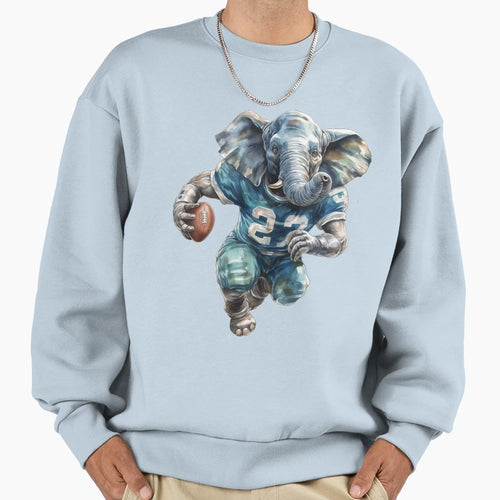 Elephant As American Football Player Sweatshirt - Custom Art Print Unisex - T-Shirt, Sweatshirt, Hoodie