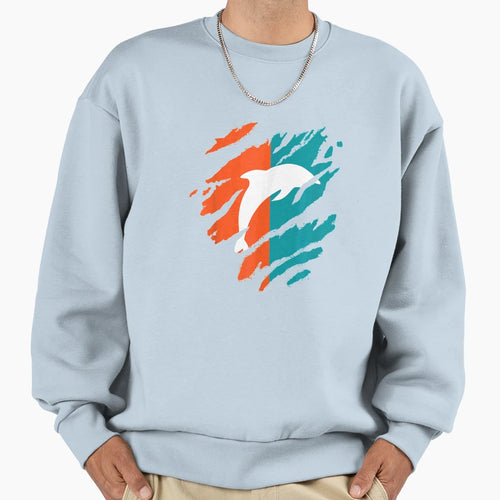 Mens Miami Dolphin Florida Fans Sweatshirt - Unique Graphic for Adults - T-Shirt, Sweatshirt, Hoodie