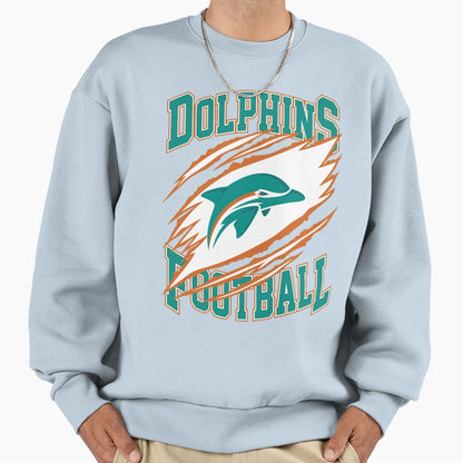 Football Miami Dolphins Sweatshirt - Casual Everyday Wear Men Women - T-Shirt, Sweatshirt, Hoodie