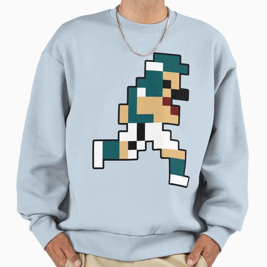 8 Bit Philadelphia Pixel Football Sweatshirt - Casual Everyday Wear Unisex - T-Shirt, Sweatshirt, Hoodie