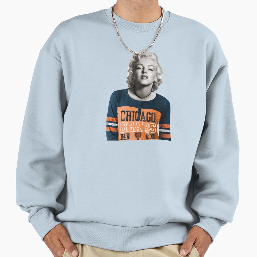 Marilyn Loves Da Bears Sweatshirt - Streetwear Style Unisex - T-Shirt, Sweatshirt, Hoodie