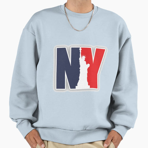 New York Statue Liberty Sweatshirt - Minimalist Print for Adults - T-Shirt, Sweatshirt, Hoodie