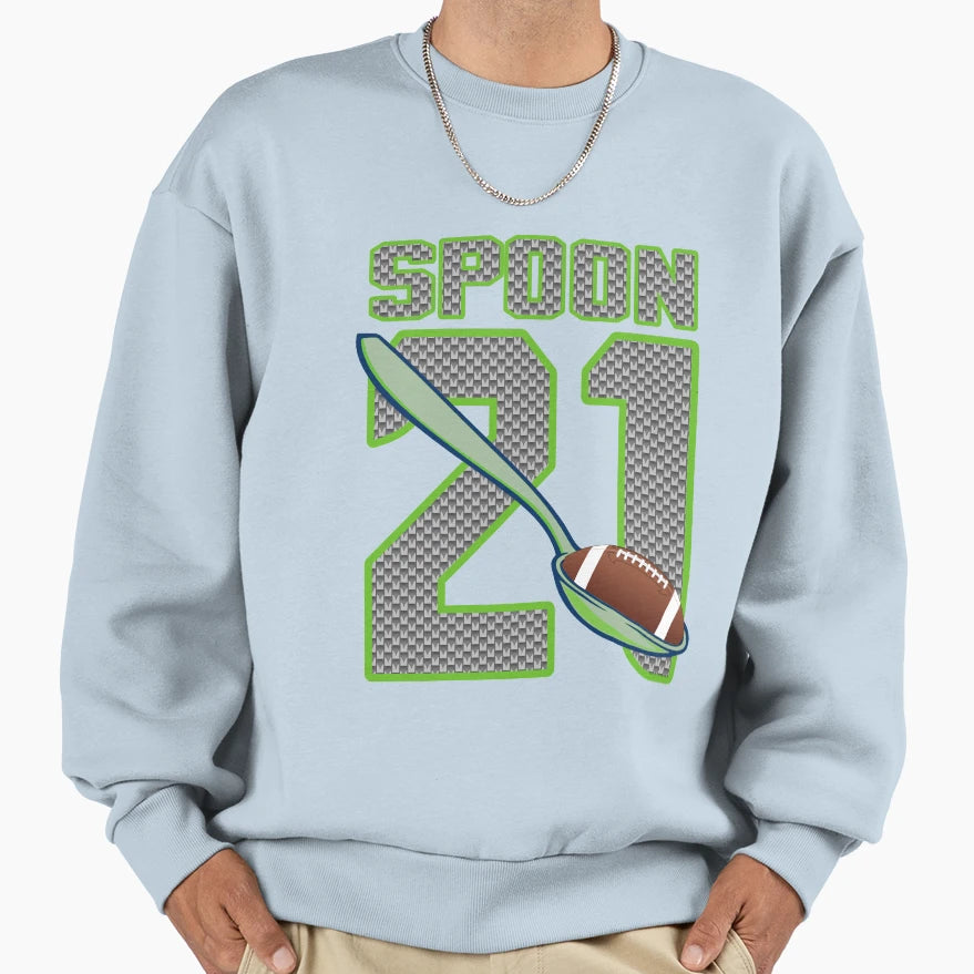 Seattle Seahawks Spoon Sweatshirt - Casual Everyday Wear for Adults - T-Shirt, Sweatshirt, Hoodie