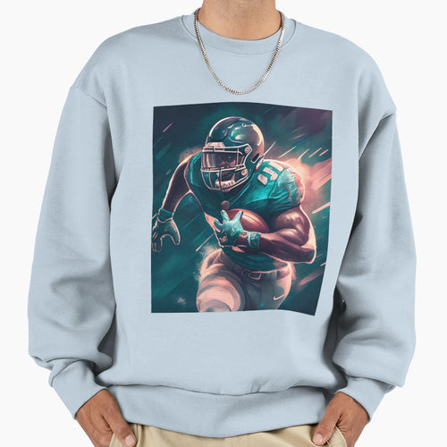 Game Changer Sprinting To Endzone Sweatshirt - Custom Art Print Men Women - T-Shirt, Sweatshirt, Hoodie