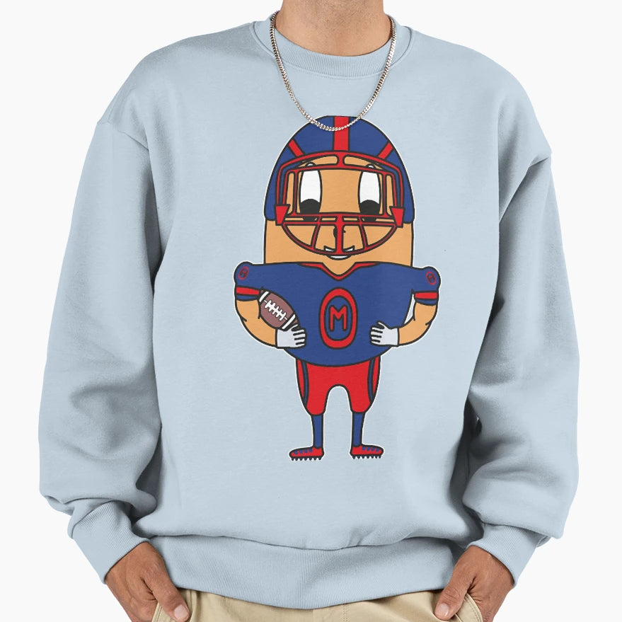 American Football Player Egg Sweatshirt - Unique Graphic for Adults - T-Shirt, Sweatshirt, Hoodie