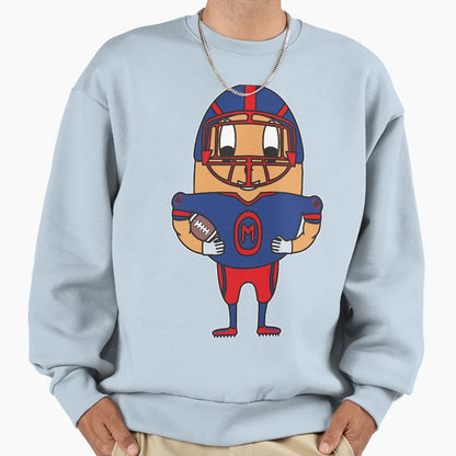 American Football Player Egg Sweatshirt - Unique Graphic for Adults - T-Shirt, Sweatshirt, Hoodie