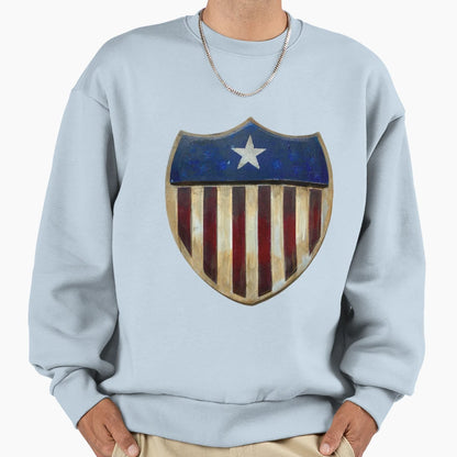 American Shield Sweatshirt - Casual Everyday Wear for Adults - T-Shirt, Sweatshirt, Hoodie