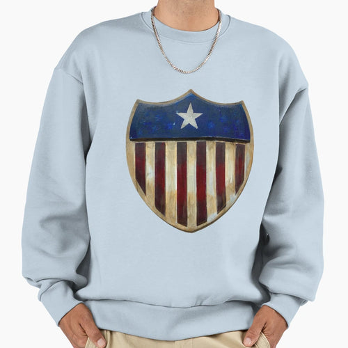 American Shield Sweatshirt - Casual Everyday Wear for Adults - T-Shirt, Sweatshirt, Hoodie