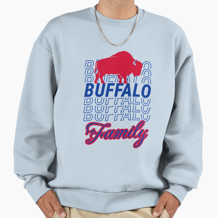 Buffalo Family Reunion Sweatshirt - Custom Art Print Unisex - T-Shirt, Sweatshirt, Hoodie