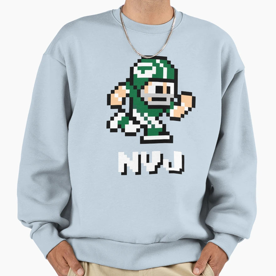 New York Jets Tecmo Super Bowl Sweatshirt - Casual Everyday Wear Unisex - T-Shirt, Sweatshirt, Hoodie
