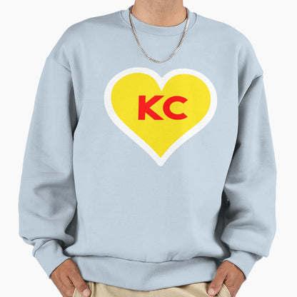 I Love Kansas City Heart Kc Sweatshirt - Minimalist Print Men Women - T-Shirt, Sweatshirt, Hoodie
