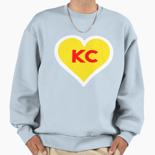 I Love Kansas City Heart Kc Sweatshirt - Minimalist Print Men Women - T-Shirt, Sweatshirt, Hoodie