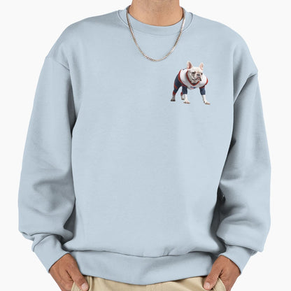 French Bulldog National Football Player Sweatshirt - Trendy Graphic Unisex - T-Shirt, Sweatshirt, Hoodie