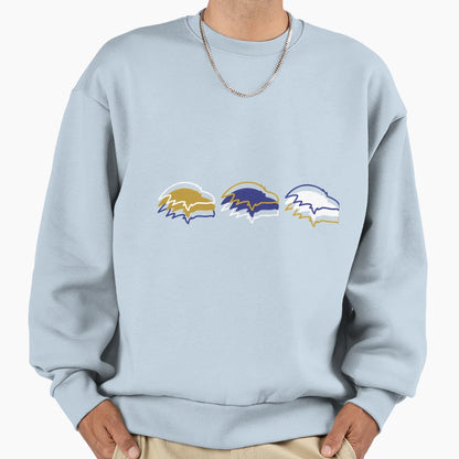 Baltimore Ravens Pattern Black Sweatshirt - Trendy Graphic Unisex - T-Shirt, Sweatshirt, Hoodie