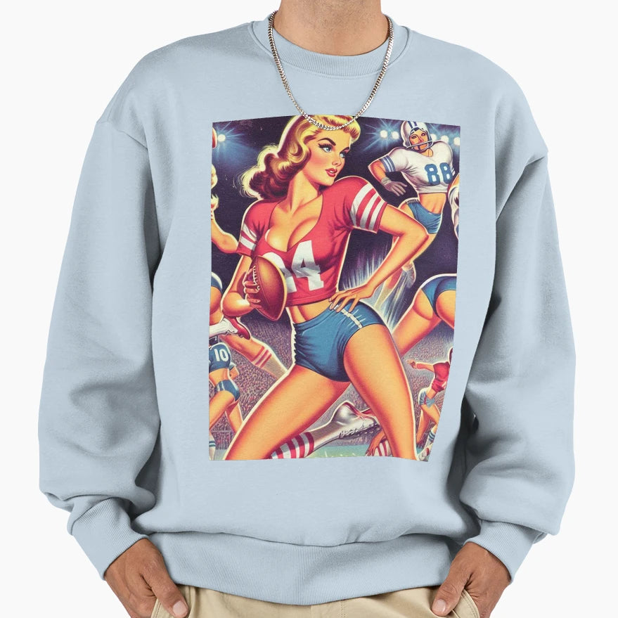 Football Sweatshirt - Casual Everyday Wear Men Women - T-Shirt, Sweatshirt, Hoodie