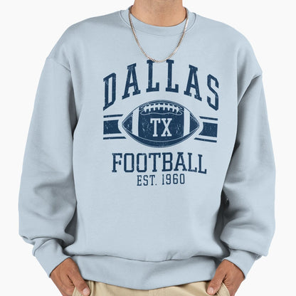 Distressed Dallas Cowboys Football Sweatshirt - Graphic Print for Adults - T-Shirt, Sweatshirt, Hoodie