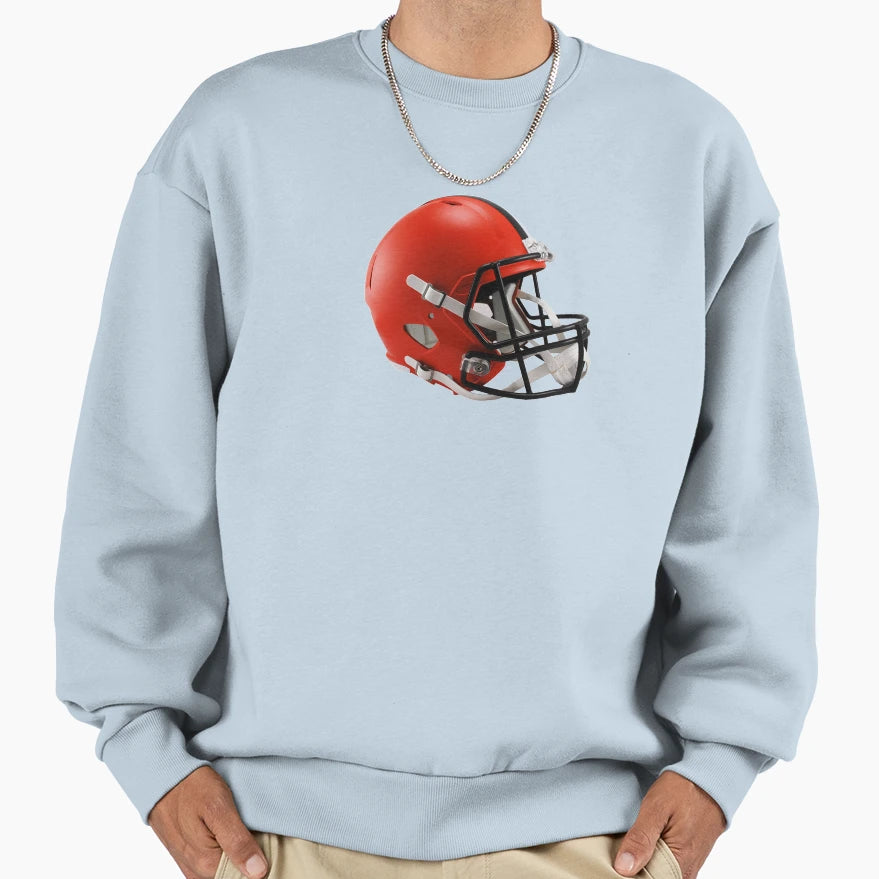 Helmet Browns Icon Sweatshirt - Minimalist Print Unisex - T-Shirt, Sweatshirt, Hoodie