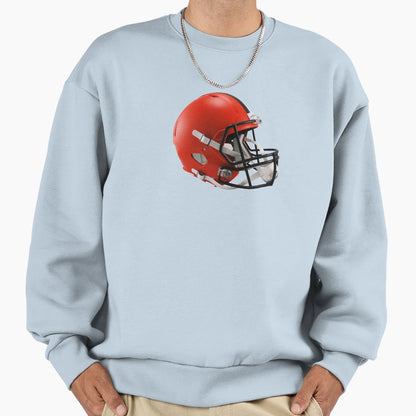 Helmet Browns Icon Sweatshirt - Minimalist Print Unisex - T-Shirt, Sweatshirt, Hoodie