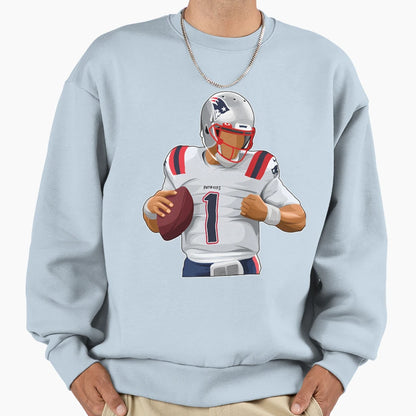 Camnewton 1 Super Score Sweatshirt - Aesthetic Graphic for Adults - T-Shirt, Sweatshirt, Hoodie