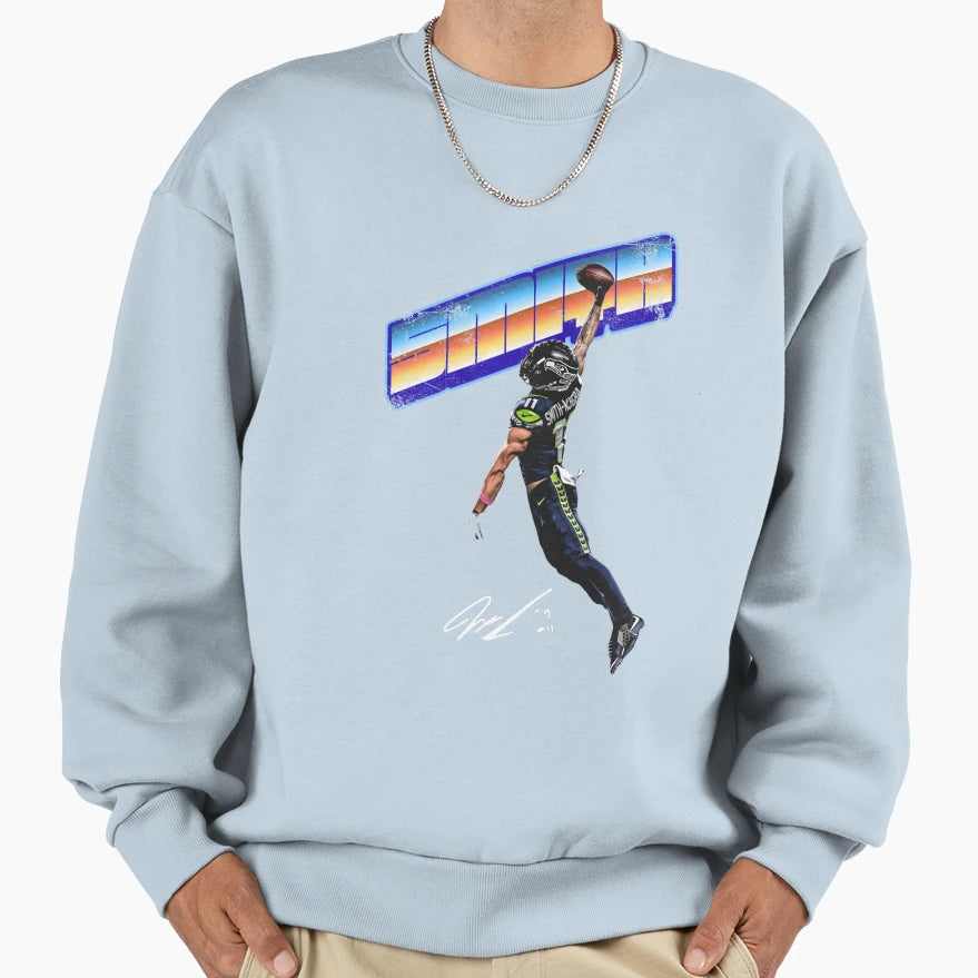 Jaxon Smith Njigba Posterized Sweatshirt - Graphic Print for Adults - T-Shirt, Sweatshirt, Hoodie