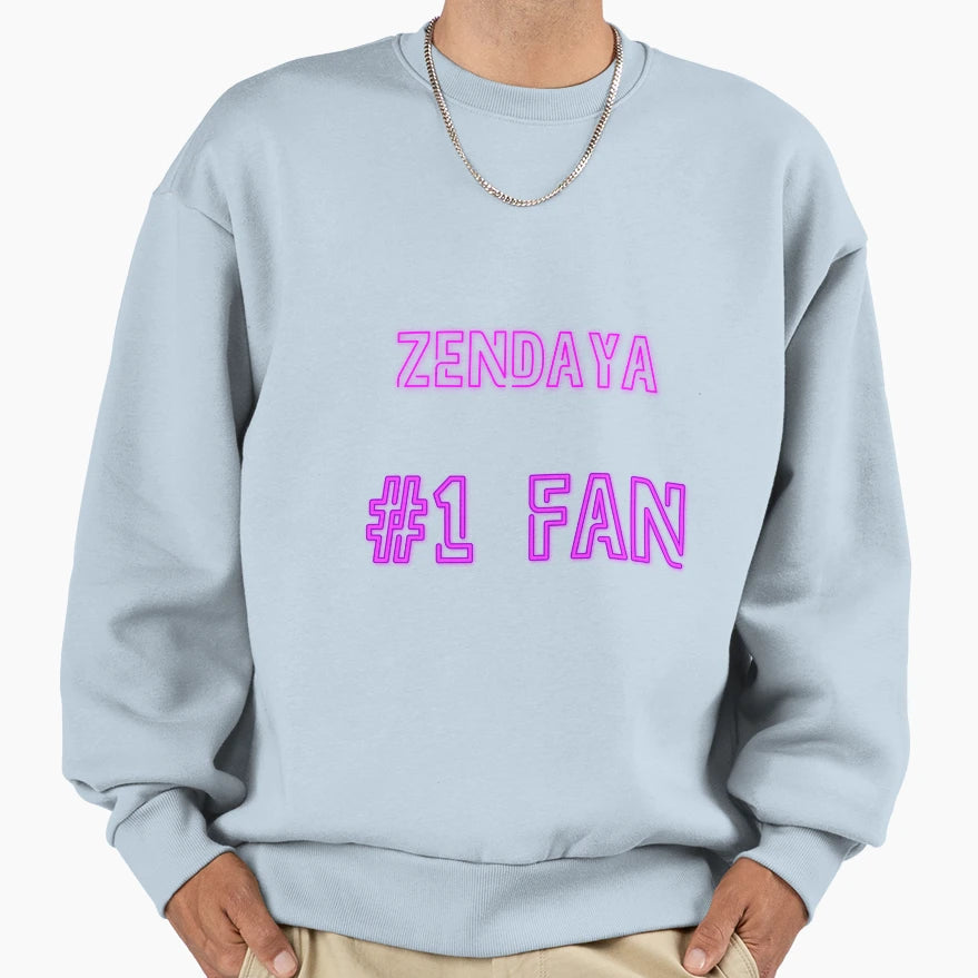 Zendaya 1 Fan Sweatshirt - Novelty Apparel for Adults - T-Shirt, Sweatshirt, Hoodie