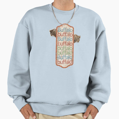 Buffalo Buffalo Buffalo Buffalo Sweatshirt - Custom Art Print Unisex - T-Shirt, Sweatshirt, Hoodie