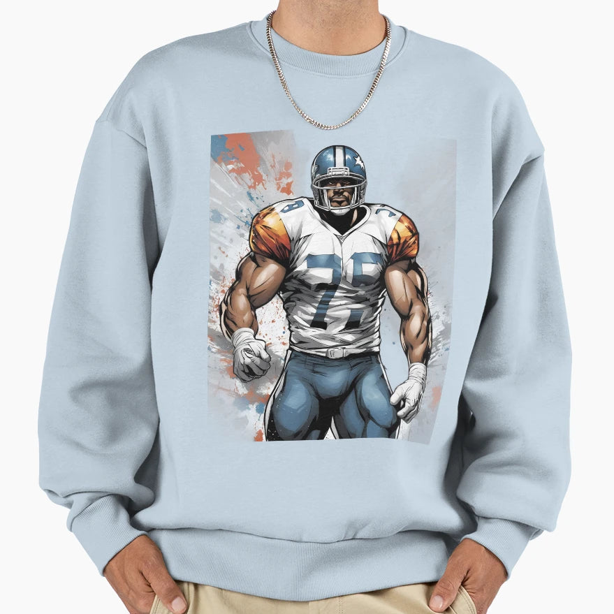 American Football Defensive End Sweatshirt - Trendy Graphic Men Women - T-Shirt, Sweatshirt, Hoodie