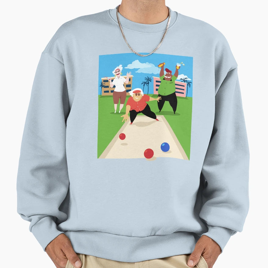 Bocce Ball Sweatshirt - Graphic Print for Adults - T-Shirt, Sweatshirt, Hoodie