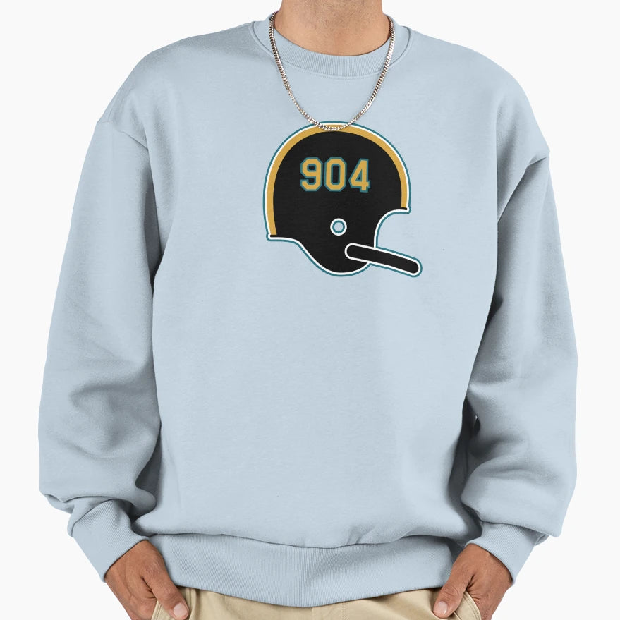 Jacksonville Jaguars 904 Helmet Sweatshirt - Unique Graphic Unisex - T-Shirt, Sweatshirt, Hoodie