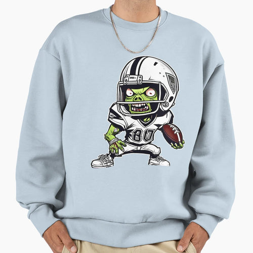 Zom B Touchdown Zombie American Sweatshirt - Aesthetic Graphic for Adults - T-Shirt, Sweatshirt, Hoodie
