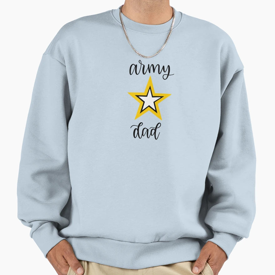 Army Dad Sweatshirt - Aesthetic Graphic for Adults - T-Shirt, Sweatshirt, Hoodie