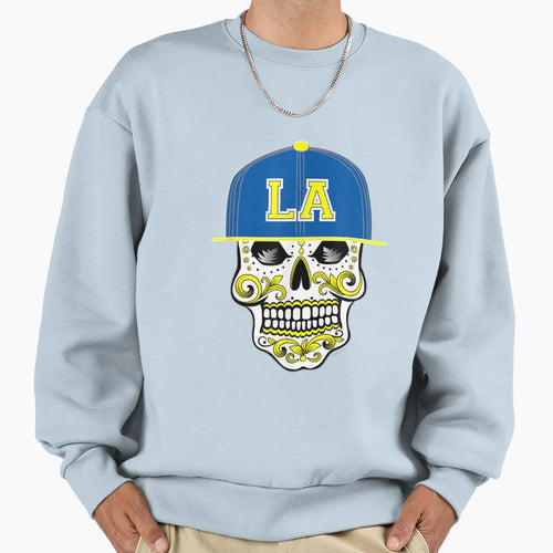 Los Angeles Mexican Sugar Skull Sweatshirt - Unique Graphic Men Women - T-Shirt, Sweatshirt, Hoodie