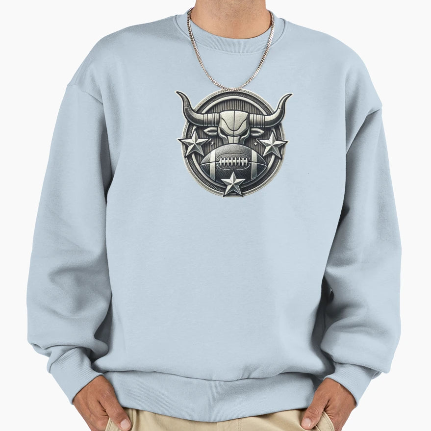 Houston Texans Bull Sweatshirt - Minimalist Print Men Women - T-Shirt, Sweatshirt, Hoodie