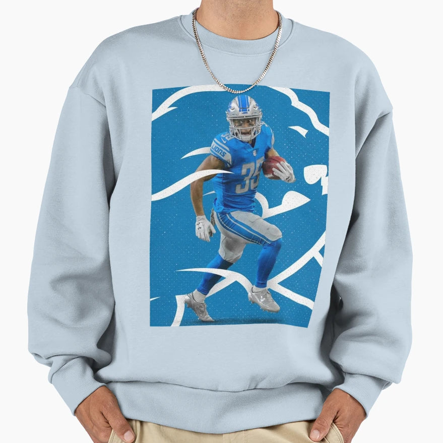 Detroit Lions Sweatshirt - Minimalist Print Unisex - T-Shirt, Sweatshirt, Hoodie