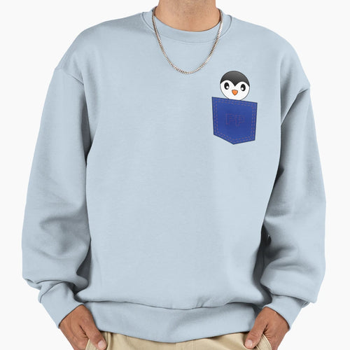 Pocket Pals Penguin Sweatshirt - Aesthetic Graphic Unisex - T-Shirt, Sweatshirt, Hoodie