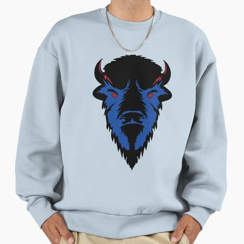 Buffalo Head Buffalo Bills Team Sweatshirt - Novelty Apparel for Adults - T-Shirt, Sweatshirt, Hoodie